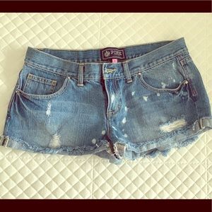 SOLD GENTLY USED VICTORIA SECRET DENIM SHORTS